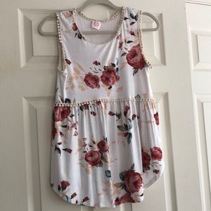 Floral sleeveless top